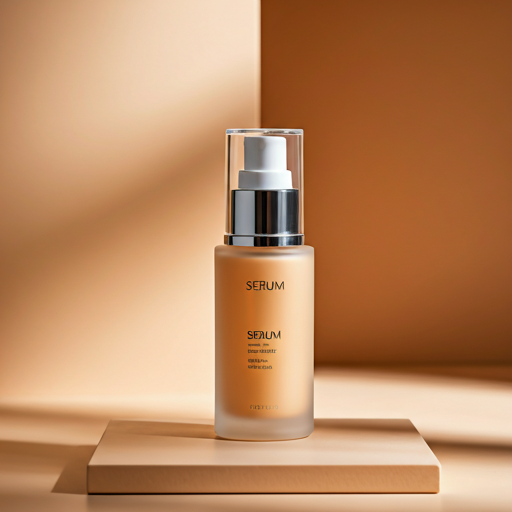 Niacinamide serum product being scanned for ingredients